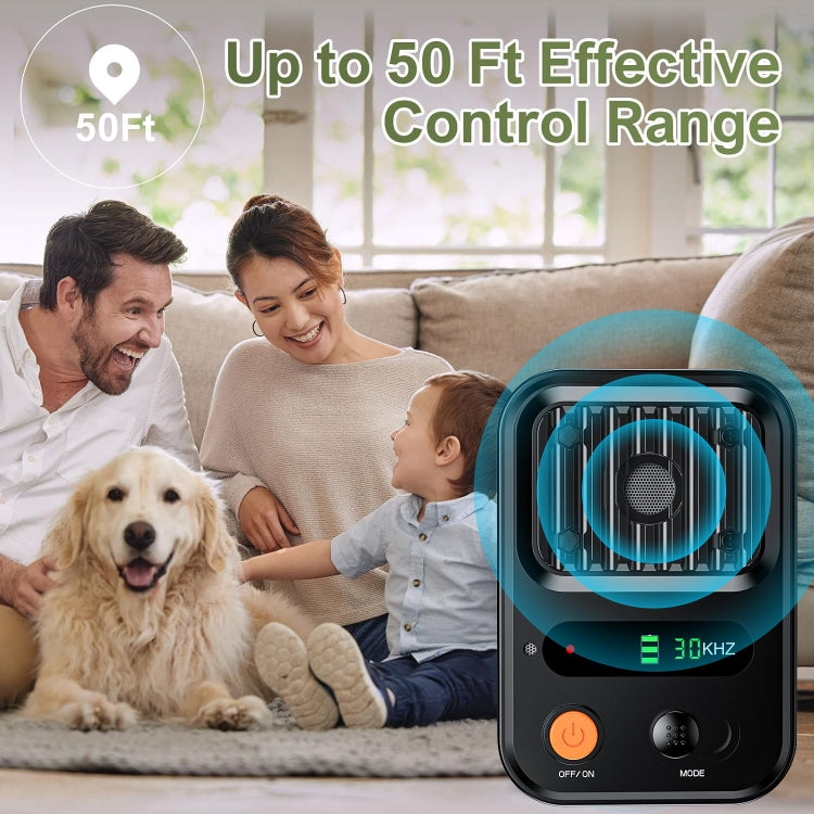 UltrasonicAnti Barking Devices Color Screen Auto Dog Bark Deterrent Devices with 3 Levels(Green) - Training Aids by PMC TechLife | Online Shopping South Africa | PMC TechLife | Buy Now Pay Later Mobicred