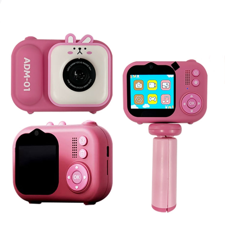 2.4 Inch IPS Screen 48MP Dual Lens Kids Digital Camera Mini Video Camera Without TF Card Pink Bunny - Children Cameras by PMC Jewellery | Online Shopping South Africa | PMC Jewellery | Buy Now Pay Later Mobicred