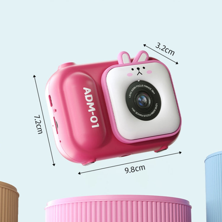 2.4 Inch IPS Screen 48MP Dual Lens Kids Digital Camera Mini Video Camera With 64G TF Card Pink Bunny - free shipping - PMC TechLife - Order now!