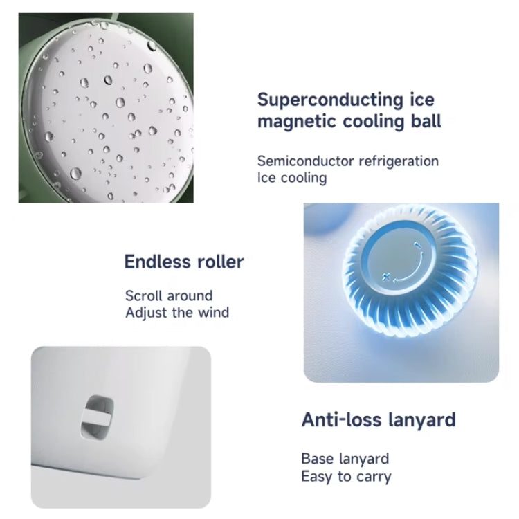 Turbo Handheld Small Fan Outdoor 100-speed Cooling Fan Built-in 4000 mAh Battery(White) - Electric Fans by PMC TechLife | Online Shopping South Africa | PMC TechLife | Buy Now Pay Later Mobicred