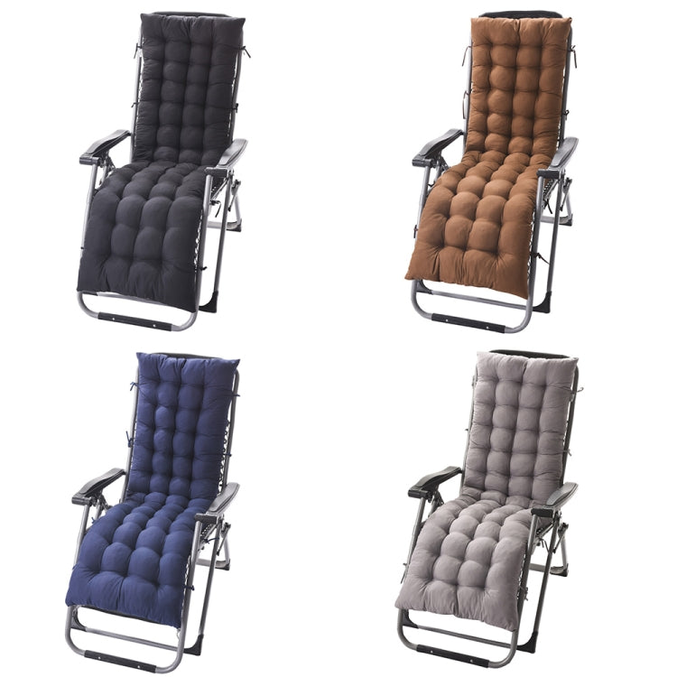 125x48x8cm Thickened Soft Home Recliner Cushions Garden Rocking Chair Cushions(Black) - Cushions & Pillows by PMc TechLife | Online Shopping South Africa | PMc TechLife | Buy Now Pay Later Mobicred