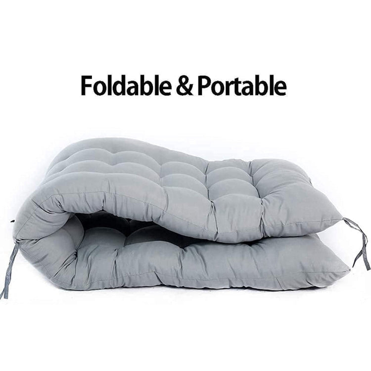 125x48x8cm Thickened Soft Home Recliner Cushions Garden Rocking Chair Cushions(Light Coffee) - Cushions & Pillows by PMc TechLife | Online Shopping South Africa | PMc TechLife | Buy Now Pay Later Mobicred
