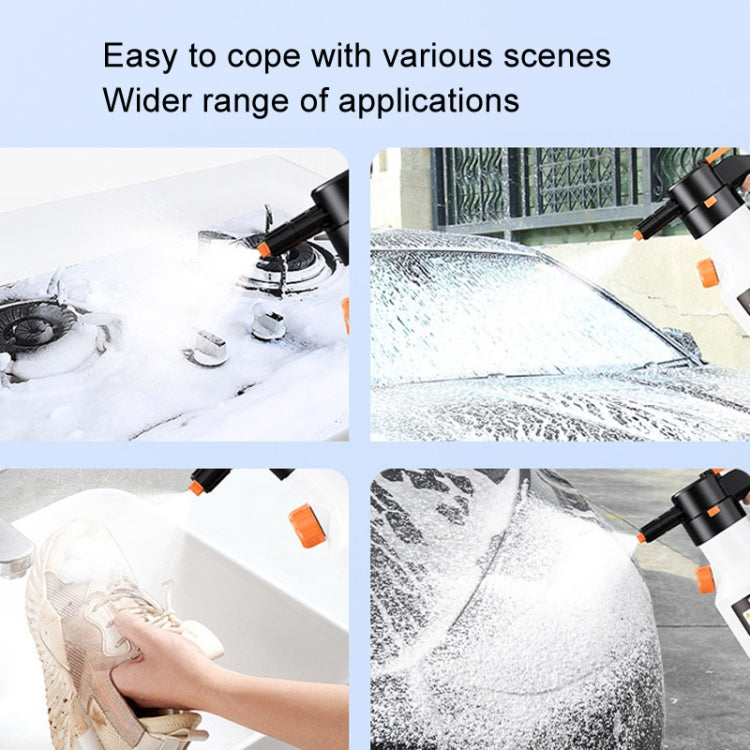 2L Car Wash Electric Foam Sprayer Rechargeable Pressurized PA Pot Electric Booster Sprayer(White) - Car washing supplies by PMC TechLife | Online Shopping South Africa | PMC TechLife | Buy Now Pay Later Mobicred
