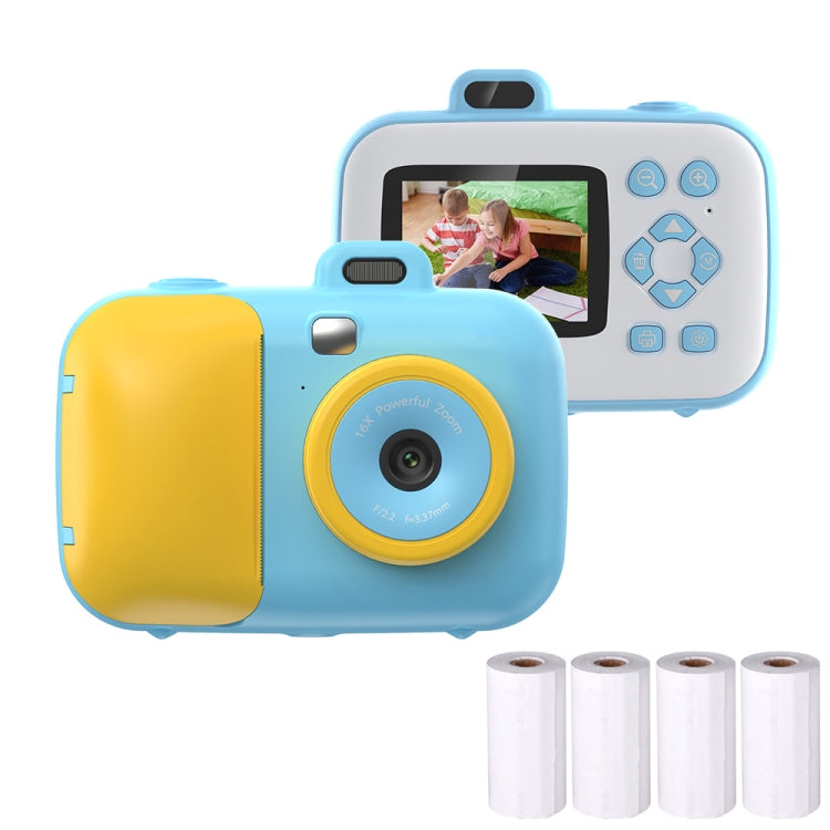 2.4-Inch Smart Digital Kids Thermal Printing Camera With Printing Paper, Color: 503AF Blue Focus - free shipping - PMC TechLife - Order now!