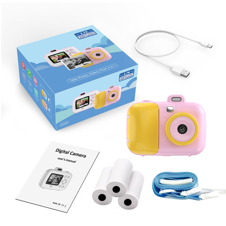 2.4-Inch Smart Digital Kids Thermal Printing Camera With Printing Paper, Color: 503J Pink Fixed Focus - Children Cameras by PMC Jewellery | Online Shopping South Africa | PMC Jewellery | Buy Now Pay Later Mobicred