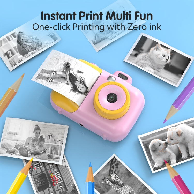 2.4-Inch Smart Digital Kids Thermal Printing Camera With Printing Paper, Color: 503AF Blue Focus - free shipping - PMC TechLife - Order now!