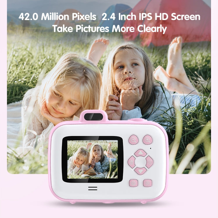 2.4-Inch Smart Digital Kids Thermal Printing Camera With Printing Paper, Color: 503AF Pink Focus - Children Cameras by PMC TechLife | Online Shopping South Africa | PMC TechLife | Buy Now Pay Later Mobicred