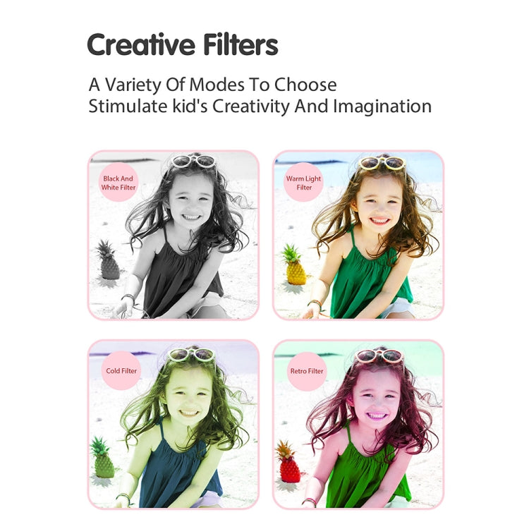 2.4-Inch Smart Digital Kids Thermal Printing Camera With Printing Paper, Color: 503AF Pink Focus - Children Cameras by PMC TechLife | Online Shopping South Africa | PMC TechLife | Buy Now Pay Later Mobicred