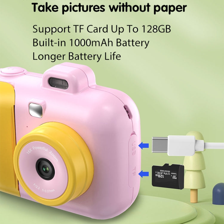 2.4-Inch Smart Digital Kids Thermal Printing Camera With Printing Paper, Color: 503J Pink Fixed Focus - Children Cameras by PMC TechLife | Online Shopping South Africa | PMC TechLife | Buy Now Pay Later Mobicred
