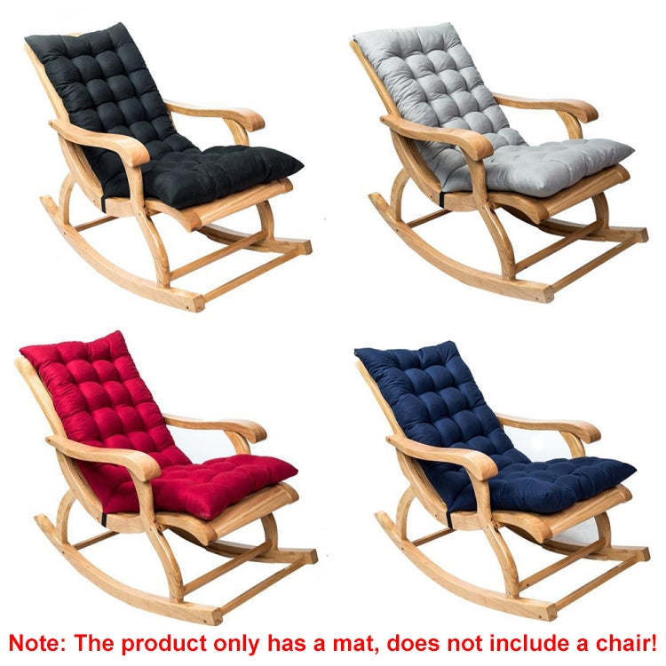 120x50x8cm Home Soft Lounger Cushion Garden Fabric Backrest Rattan Chair Cushion(Grey) - Cushions & Pillows by PMc TechLife | Online Shopping South Africa | PMc TechLife | Buy Now Pay Later Mobicred