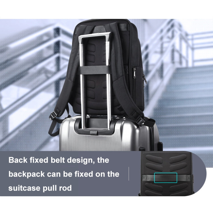 Bopai 61-51011 Large-Capacity Waterproof Business Laptop Backpack With USB+Type-C Port(Black) - free shipping - PMC Jewellery - Order now!