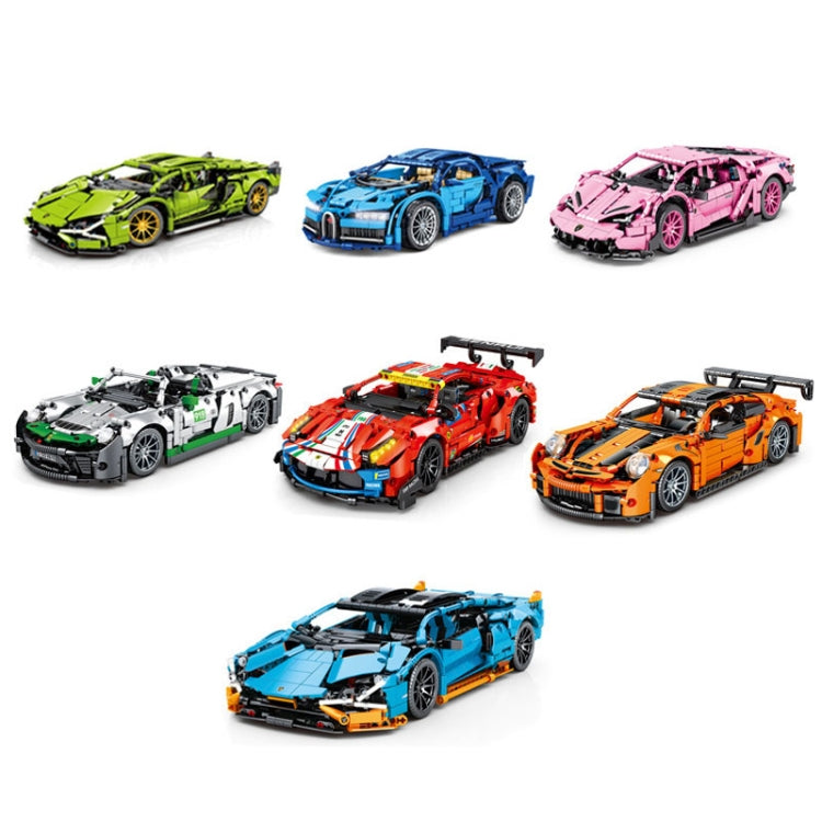 SEMBO 701924 1:14 Sports Racing Car Model Building Blocks Puzzle Assembly Children Toy - Building Blocks by SEMBO | Online Shopping South Africa | PMC Jewellery | Buy Now Pay Later Mobicred