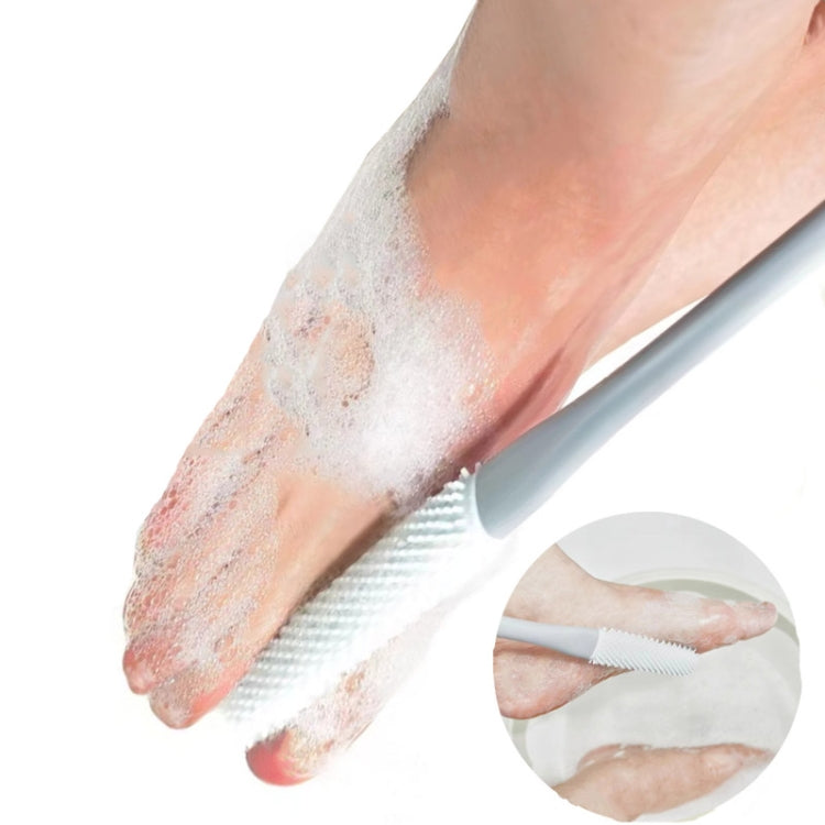 Foot Washing Brush Dry and Wet Toe Cleaning and Anti-Itch Brush, Style: Short Bristle(Lake Blue Gray) - Bath Brushes & Sponges by PMc TechLife | Online Shopping South Africa | PMc TechLife | Buy Now Pay Later Mobicred