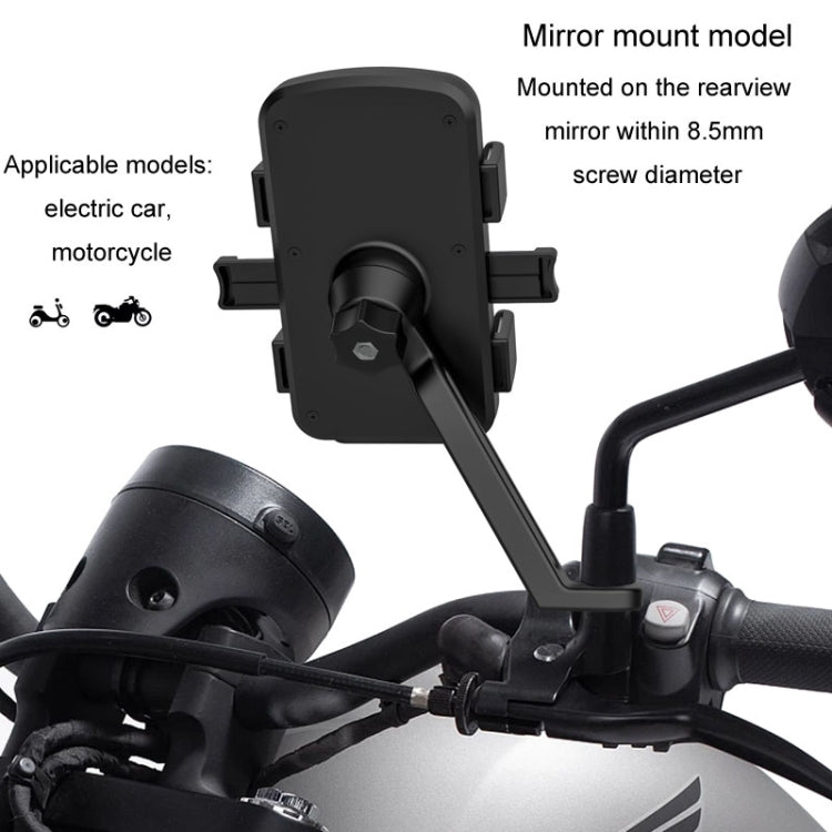 Mountain Road Bike Phone Holder Motorcycle Aluminum Alloy Riding Navigation Bracket, Model: Rearview Mirror Model - Holder by PMC Jewellery | Online Shopping South Africa | PMC Jewellery | Buy Now Pay Later Mobicred