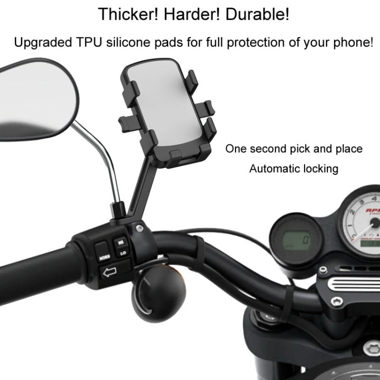 Mountain Road Bike Phone Holder Motorcycle Aluminum Alloy Riding Navigation Bracket, Model: Rearview Mirror Model - Holder by PMC TechLife | Online Shopping South Africa | PMC TechLife | Buy Now Pay Later Mobicred