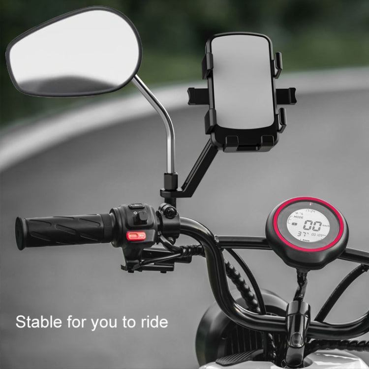 Mountain Road Bike Phone Holder Motorcycle Aluminum Alloy Riding Navigation Bracket, Model: Rearview Mirror Model - Holder by PMC TechLife | Online Shopping South Africa | PMC TechLife | Buy Now Pay Later Mobicred