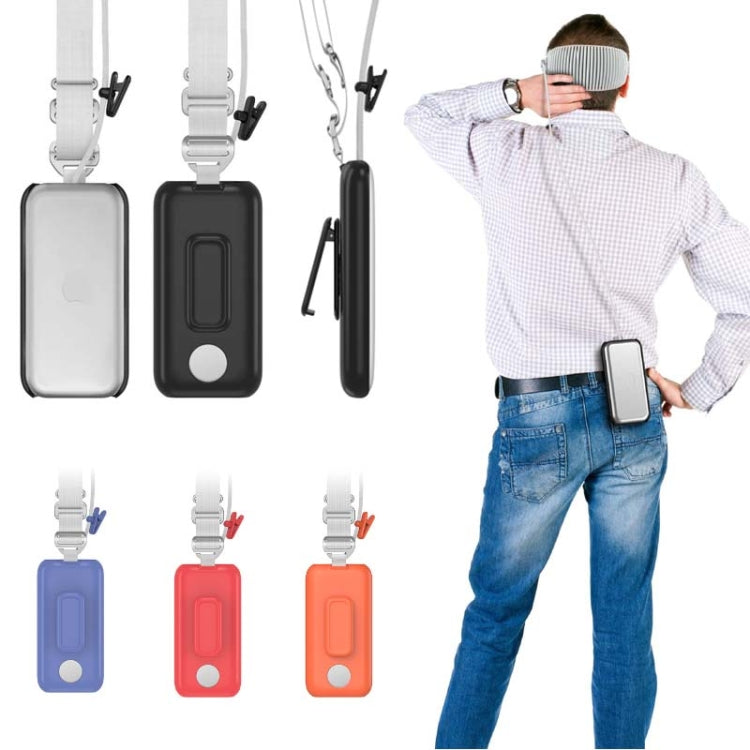 For Apple Vision Pro Battery PC Case Holder With Belt Clip And Shoulder Strap VR Headset Accessory(Black) - free shipping - PMC Jewellery - Order now!