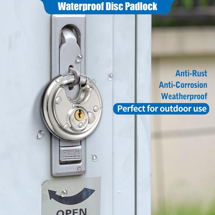 70mm Household Anti-Theft Rust-Proof And Waterproof Pure Copper Core Round Padlock - Padlocks by PMc TechLife | Online Shopping South Africa | PMc TechLife | Buy Now Pay Later Mobicred