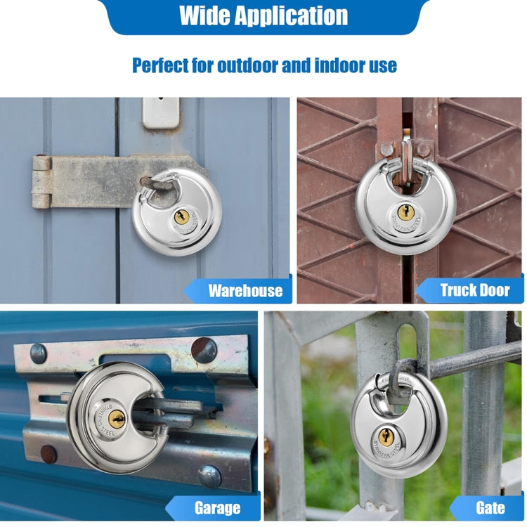 70mm Household Anti-Theft Rust-Proof And Waterproof Pure Copper Core Round Padlock - Padlocks by PMc TechLife | Online Shopping South Africa | PMc TechLife | Buy Now Pay Later Mobicred