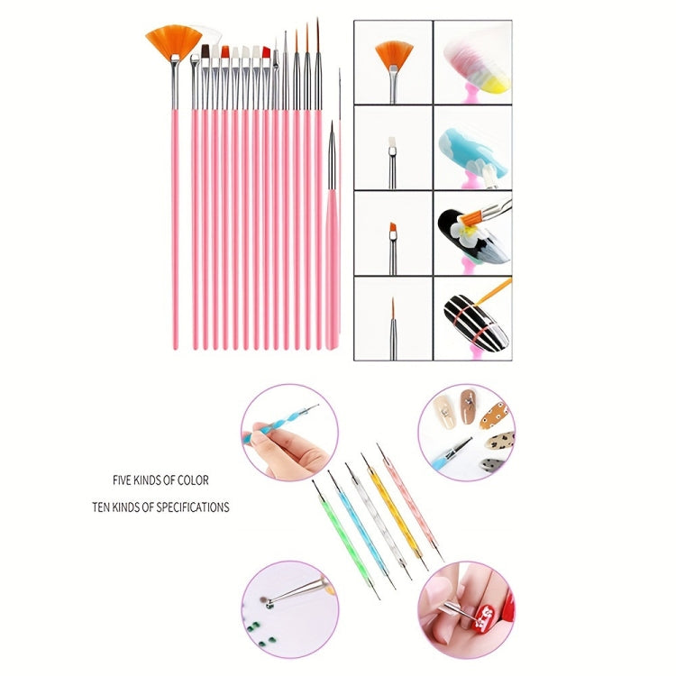 USB Plug-in Seashell Nail Lamp Mini UV Light Therapy Lamp Nail Polishers Stick Diamonds Tool Set(Rose Red) - Nail Art Equipment by PMC Jewellery | Online Shopping South Africa | PMC Jewellery | Buy Now Pay Later Mobicred