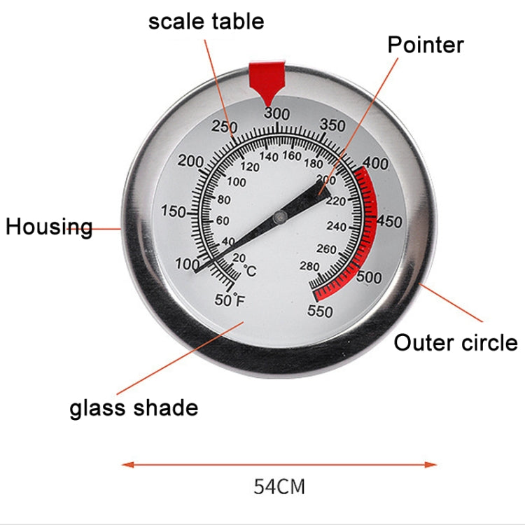 20cm Long Stem Stainless Steel Thermometer with Pot Clip for Frying, Cooking, Turkey, Food, Milk - Cooking Thermometers by PMc TechLife | Online Shopping South Africa | PMc TechLife | Buy Now Pay Later Mobicred