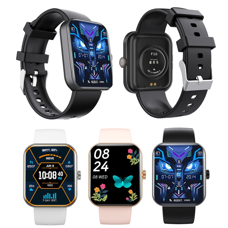 F16 2.0-inch IP67 Waterproof Health Monitoring Bluetooth Call Smart Watch(Black) - Smart Watches by PMC TechLife | Online Shopping South Africa | PMC TechLife | Buy Now Pay Later Mobicred