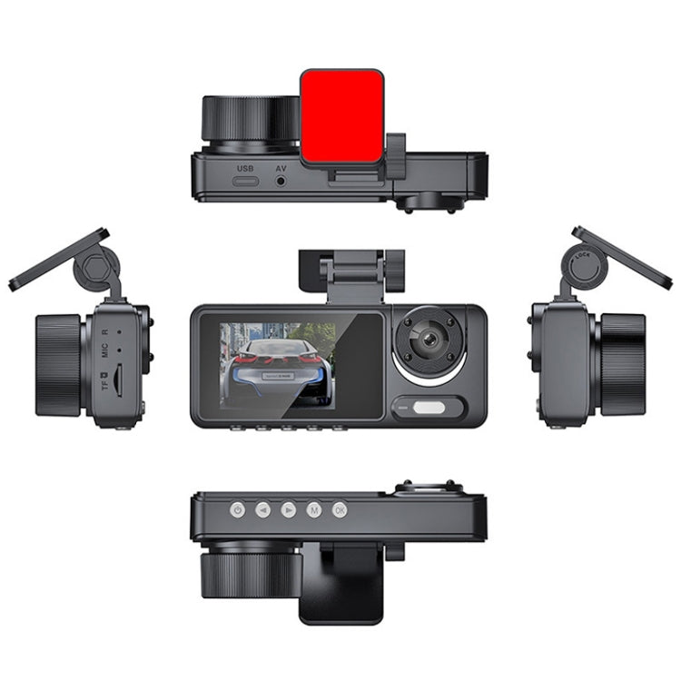 High-Definition Night Vision Driving Recorder, Model: Triple Recording No WIFI - Car DVRs by PMC TechLife | Online Shopping South Africa | PMC TechLife | Buy Now Pay Later Mobicred
