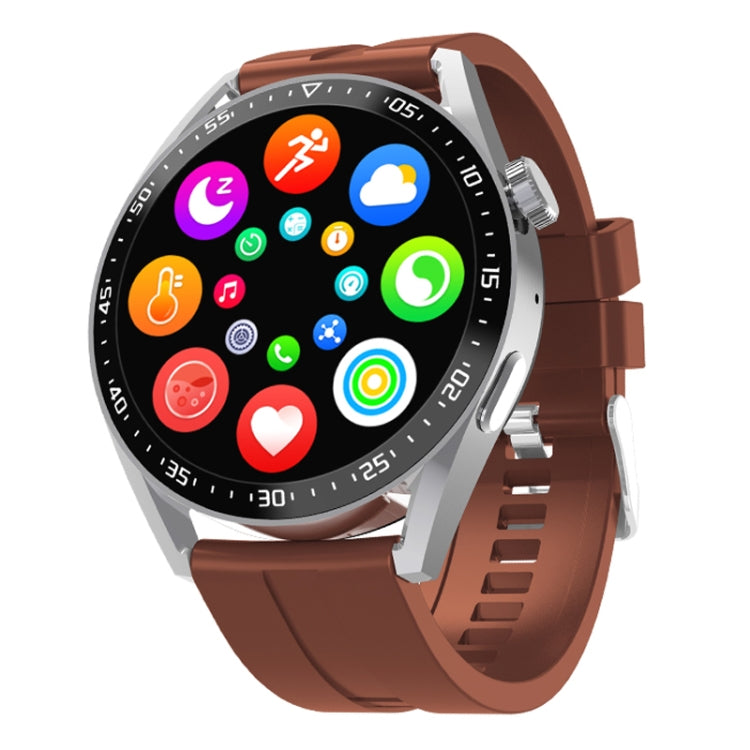 HW28 1.39-inch IP67 Waterproof Health Monitoring Bluetooth Call Smart Watch with NFC Payment(Coffee) - Smart Watches by PMC TechLife | Online Shopping South Africa | PMC TechLife | Buy Now Pay Later Mobicred