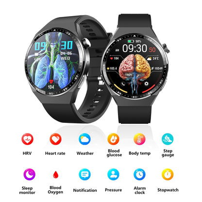 F800 Wellness Smart Watch Blood Pressure ECG Electrocardiogram SOS Alarm Pedometer Sports Watch, Color: Black Milan - Sport Watches by PMC Jewellery | Online Shopping South Africa | PMC Jewellery | Buy Now Pay Later Mobicred