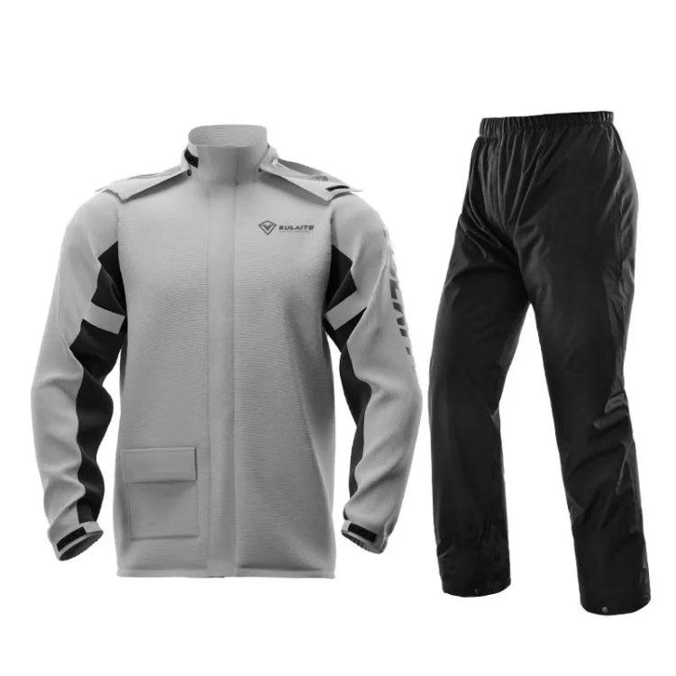 SULAITE Outdoor Motorcycle Riding Full Body Split Raincoat Suit, Size: M(Gray) - Raincoat by SULAITE | Online Shopping South Africa | PMC Jewellery | Buy Now Pay Later Mobicred