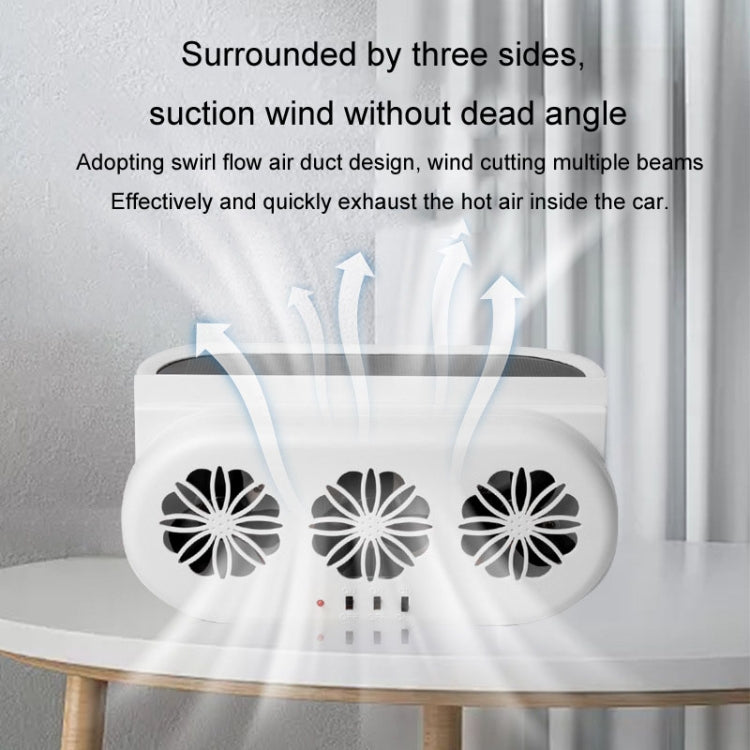 USB Plug-In Car Window Exhaust Fan Car Air Circulation Cooling Ventilation Fan, Color: Solar Black - Heating & Fans by PMC TechLife | Online Shopping South Africa | PMC TechLife | Buy Now Pay Later Mobicred