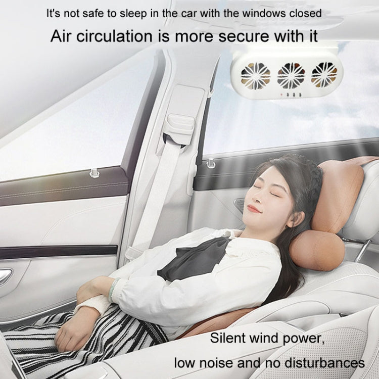 USB Plug-In Car Window Exhaust Fan Car Air Circulation Cooling Ventilation Fan, Color: Solar White - Heating & Fans by PMC TechLife | Online Shopping South Africa | PMC TechLife | Buy Now Pay Later Mobicred