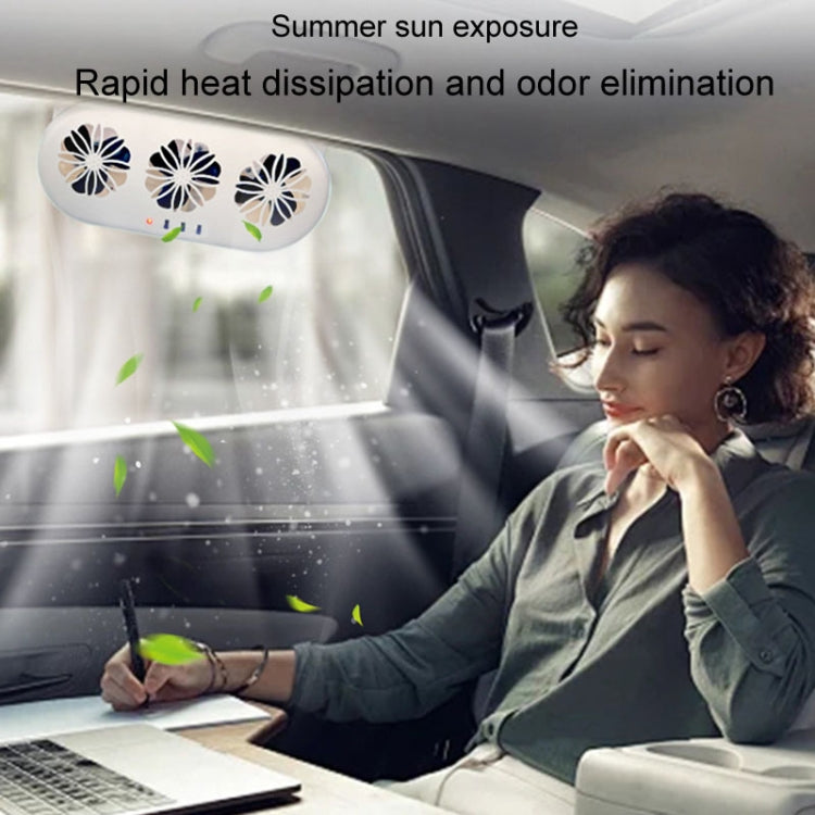 USB Plug-In Car Window Exhaust Fan Car Air Circulation Cooling Ventilation Fan, Color: White - Heating & Fans by PMC TechLife | Online Shopping South Africa | PMC TechLife | Buy Now Pay Later Mobicred