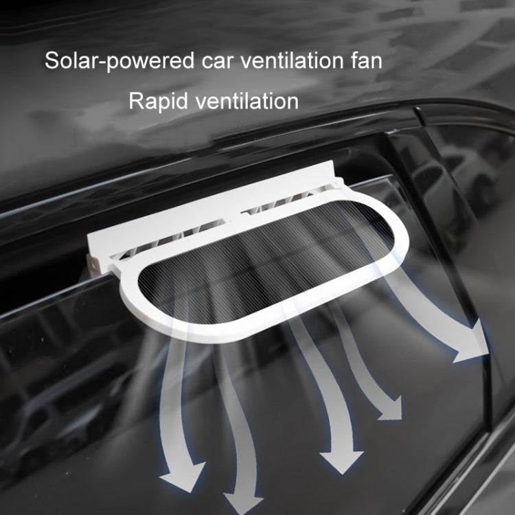 USB Plug-In Car Window Exhaust Fan Car Air Circulation Cooling Ventilation Fan, Color: Solar Black - Heating & Fans by PMC TechLife | Online Shopping South Africa | PMC TechLife | Buy Now Pay Later Mobicred