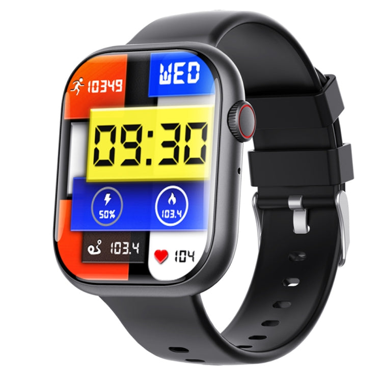 F70  2.1 Inch Screen Smart Watch With Blood Sugar/Blood Oxygen Monitoring /SOS Alarm/100+ Sports Modes, Color: Black Silicone - Smart Watches by PMC TechLife | Online Shopping South Africa | PMC TechLife | Buy Now Pay Later Mobicred