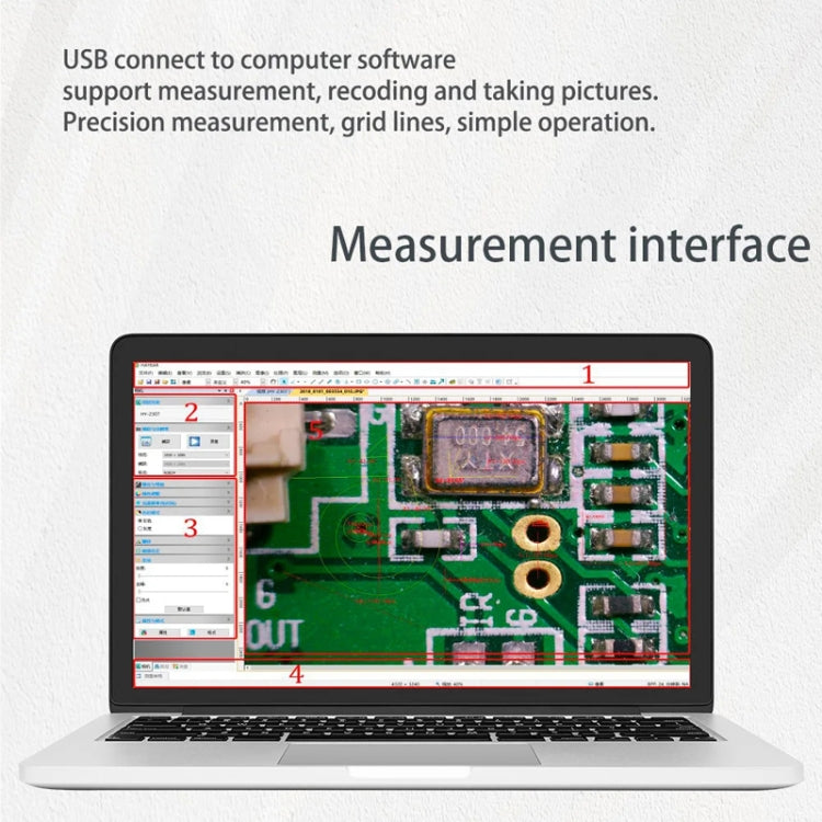 Measuring Electron Microscope Industrial Camera, Specifications: 4K Dual Interface With Measurement - free shipping - PMC TechLife - Order now!