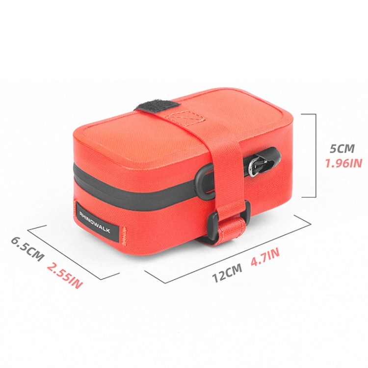 Rhinowalk RK5200 0.39L Bicycle Lightweight Waterproof Tail Bag Outdoor Cycling TPU Saddle Bag(Green) - free shipping - PMC TechLife - Order now!