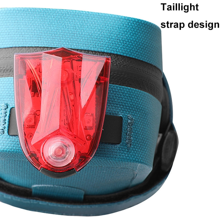 Rhinowalk RK5200 0.39L Bicycle Lightweight Waterproof Tail Bag Outdoor Cycling TPU Saddle Bag(Blue) - Bicycle Bags by Rhinowalk | Online Shopping South Africa | PMC TechLife | Buy Now Pay Later Mobicred