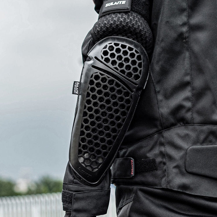 SULAITE Cycling Honeycomb Breathable Heat Dissipation Motorcycle Adjustable Protective Gear, Style: 4pcs /Set Knee Elbow Pads - free shipping - PMC TechLife - Order now!