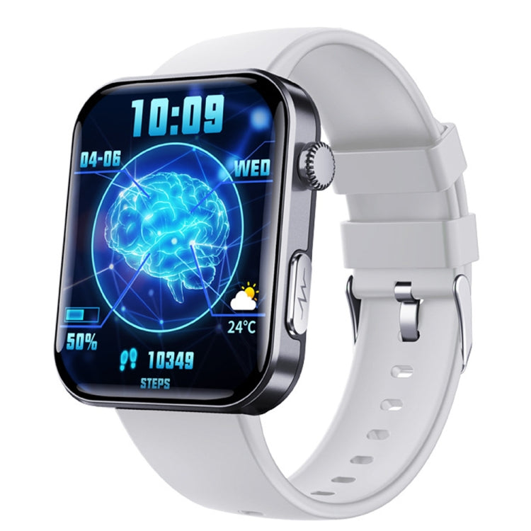 F300  2.1-Inch Screen Smart Watch Supports Bluetooth Calls/ECG/Blood Composition Analysis/50+ Sports Modes, Color: Black Gray Silicone - Smart Watches by PMC TechLife | Online Shopping South Africa | PMC TechLife | Buy Now Pay Later Mobicred