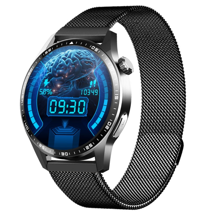 F400  1.55 Inch Screen Smart Watch Support ECG/ Blood Oxygen / Blood Sugar / 150+ Sports Mode, Color: Black Milan - Smart Watches by PMC TechLife | Online Shopping South Africa | PMC TechLife | Buy Now Pay Later Mobicred