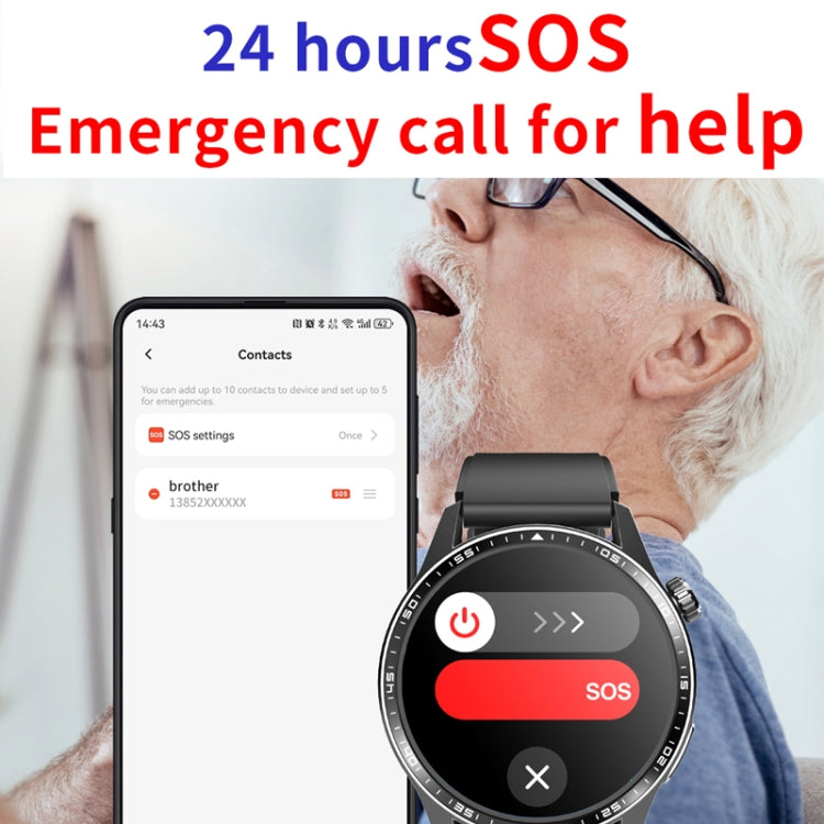 F400  1.55 Inch Screen Smart Watch Support ECG/ Blood Oxygen / Blood Sugar / 150+ Sports Mode, Color: Black 3-Beads Steel - Smart Watches by PMC TechLife | Online Shopping South Africa | PMC TechLife | Buy Now Pay Later Mobicred