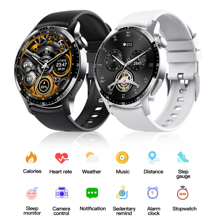 F207 Smart Watch 1.35-Inch Narrow Edge Screen Supports Bluetooth Calls / 24H Health Monitoring / 150+ Sports Modes, Color: Black Milan - Smart Watches by PMC TechLife | Online Shopping South Africa | PMC TechLife | Buy Now Pay Later Mobicred