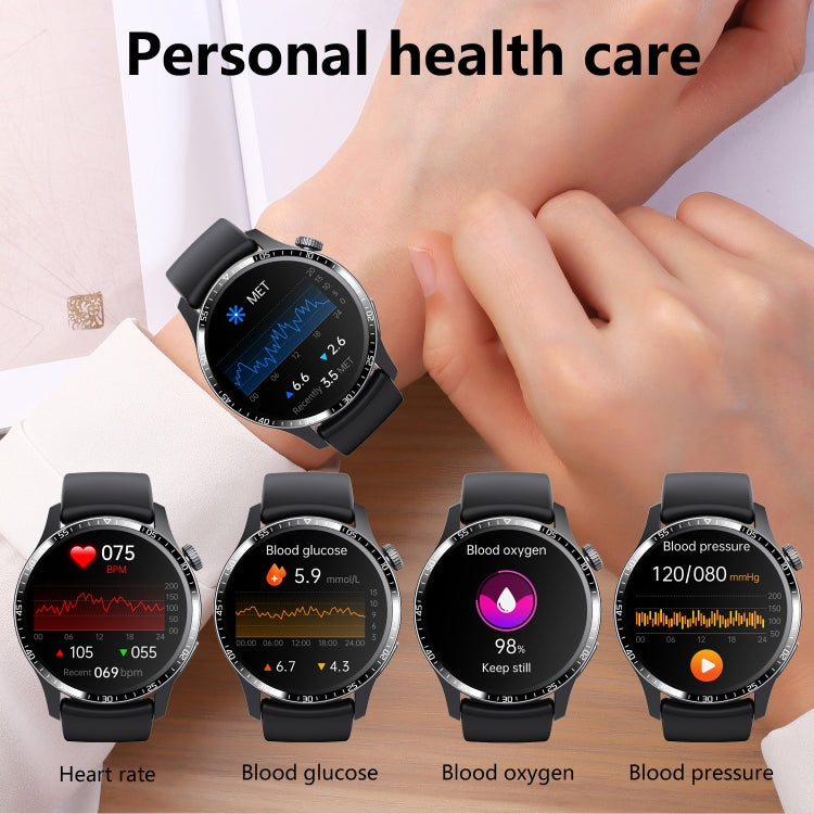 F207 Smart Watch 1.35-Inch Narrow Edge Screen Supports Bluetooth Calls / 24H Health Monitoring / 150+ Sports Modes, Color: Black Brown Leather - Smart Watches by PMC TechLife | Online Shopping South Africa | PMC TechLife | Buy Now Pay Later Mobicred