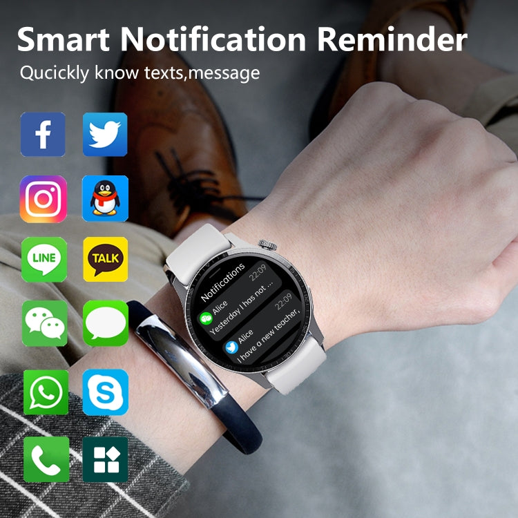 F207 Smart Watch 1.35-Inch Narrow Edge Screen Supports Bluetooth Calls / 24H Health Monitoring / 150+ Sports Modes, Color: Black Milan - Smart Watches by PMC TechLife | Online Shopping South Africa | PMC TechLife | Buy Now Pay Later Mobicred