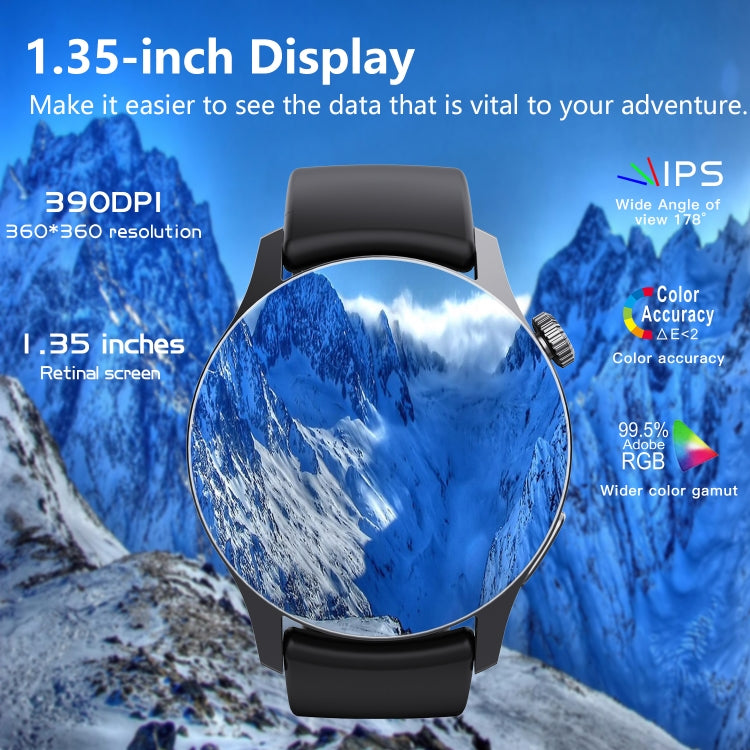 F207 Smart Watch 1.35-Inch Narrow Edge Screen Supports Bluetooth Calls / 24H Health Monitoring / 150+ Sports Modes, Color: Black Bamboo - Smart Watches by PMC TechLife | Online Shopping South Africa | PMC TechLife | Buy Now Pay Later Mobicred