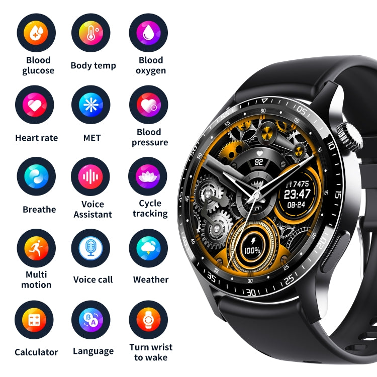 F207 Smart Watch 1.35-Inch Narrow Edge Screen Supports Bluetooth Calls / 24H Health Monitoring / 150+ Sports Modes, Color: Silver Milan - Smart Watches by PMC TechLife | Online Shopping South Africa | PMC TechLife | Buy Now Pay Later Mobicred