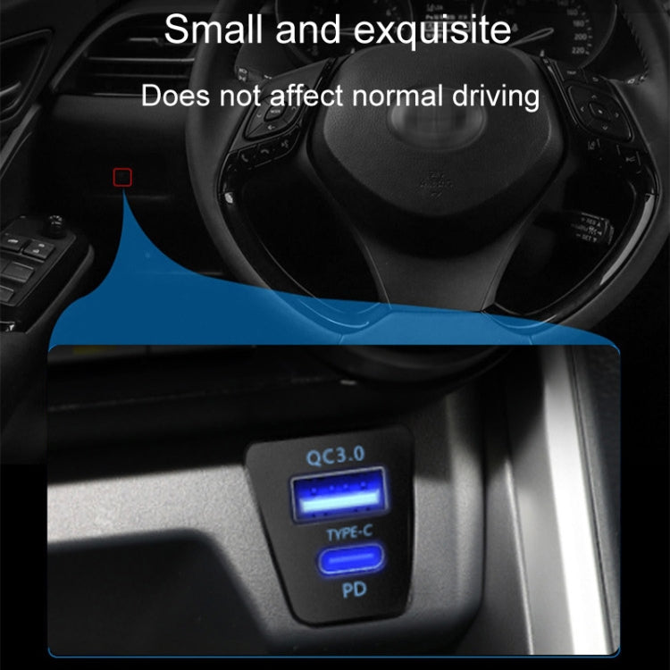 For Toyota RAV4 / WILDLANDER USB-PD Port 60W Fast Charging Modified Car Charger(Non-Destructive Cord) - DIY Modified Charger by PMC TechLife | Online Shopping South Africa | PMC TechLife | Buy Now Pay Later Mobicred