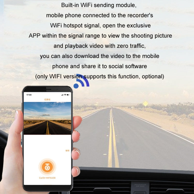 Android ADAS HD Night Vision 1080P USB Driving Recorder, Model: Single Lens(16G Memory Card) - Car DVRs by PMC TechLife | Online Shopping South Africa | PMC TechLife | Buy Now Pay Later Mobicred