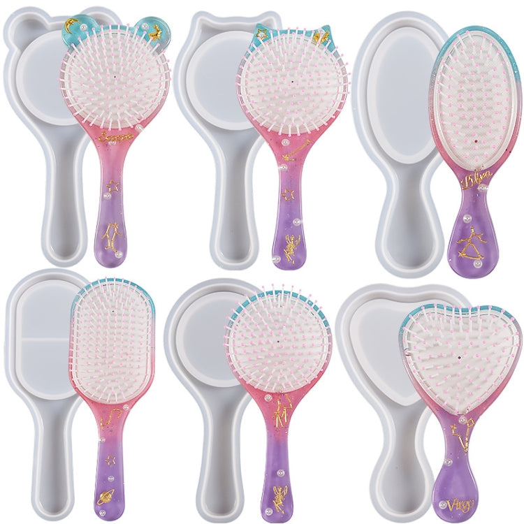 Air Cushion Comb Set Silicone Mold DIY Epoxy Resin Craft Making Mold, Spec: Heart Shape 006 - free shipping - PMc TechLife - Order now!